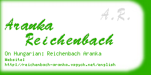 aranka reichenbach business card